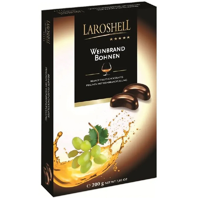 Набор шоколадных конфет Weinbrand Bohne c бренди 150 г Laroshell