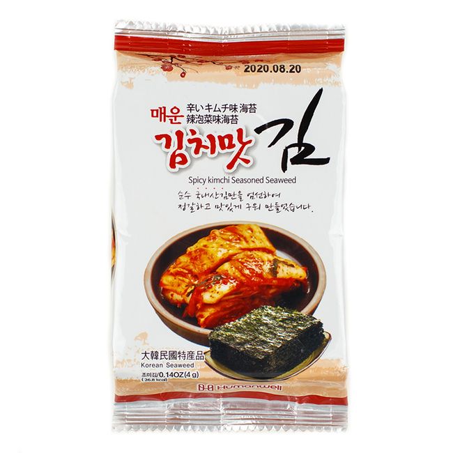 Морская капуста со вкусом кимчи 4 г (срок годн.07.04) Humanwell 