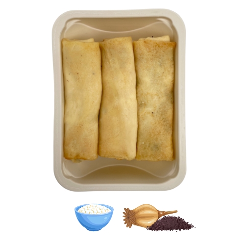 Блинчики с творожно-маковой начинкой 500 г замороженные