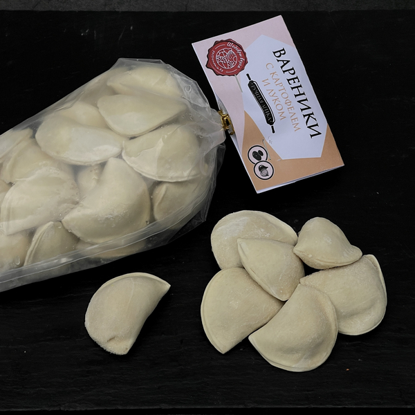 Вареники "С картофелем и луком" ручной лепки 500 г замороженные 