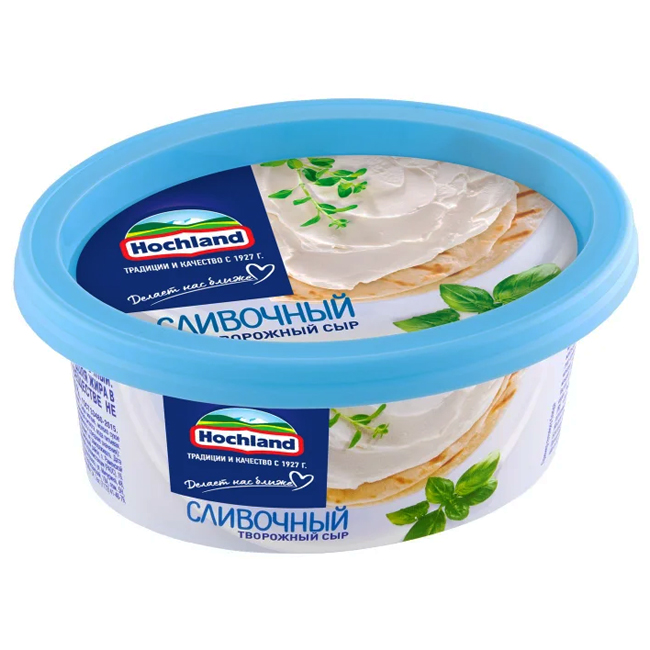 Сыр творожный Сливочный 140 г (срок годн.30.03) Hochland