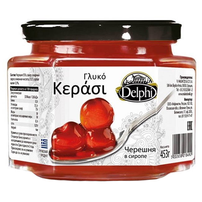 Черешня в сиропе 453 г (срок годн.27.03) Delphi