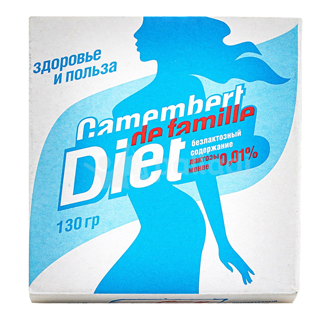 Сыр Камамбер де Фамиль (без лактозы) 130 г de Famille