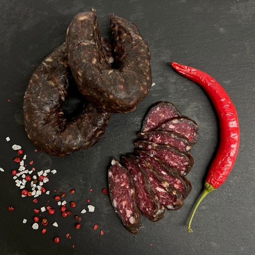 Колбаса салями "Панская из говядины" (весовая) сыровяленая