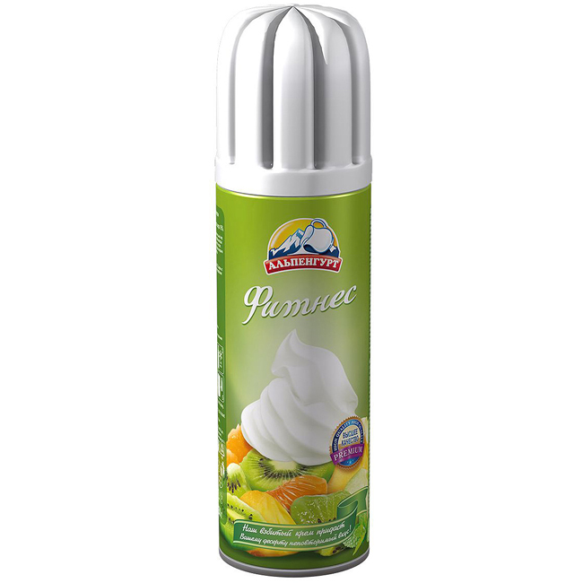 Взбитый крем 24% "Фитнес" 250 г Альпенгурт