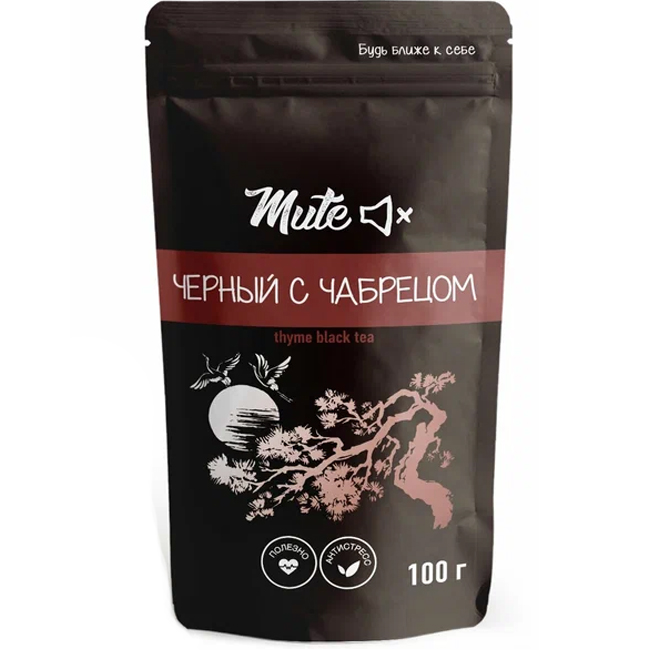 Чай черный c чабрецом (листовой) 100 г Mute