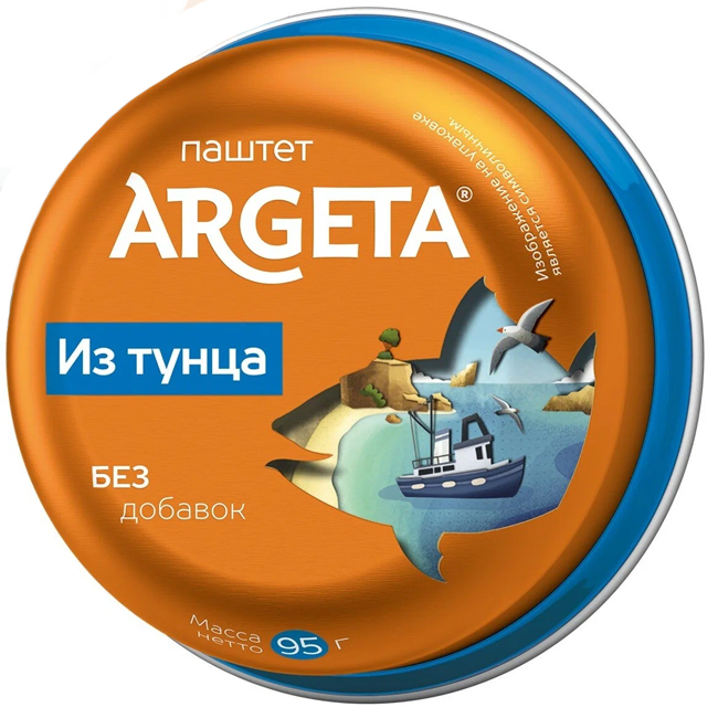 Паштет из тунца 95 г (срок годн.26.05/14.07)  ARGETA