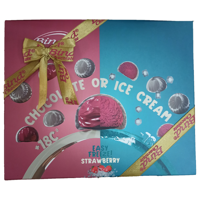 Набор шоколадных конфет "Freeze me клубника" 135 г (срок годн.28.07.26) BIND