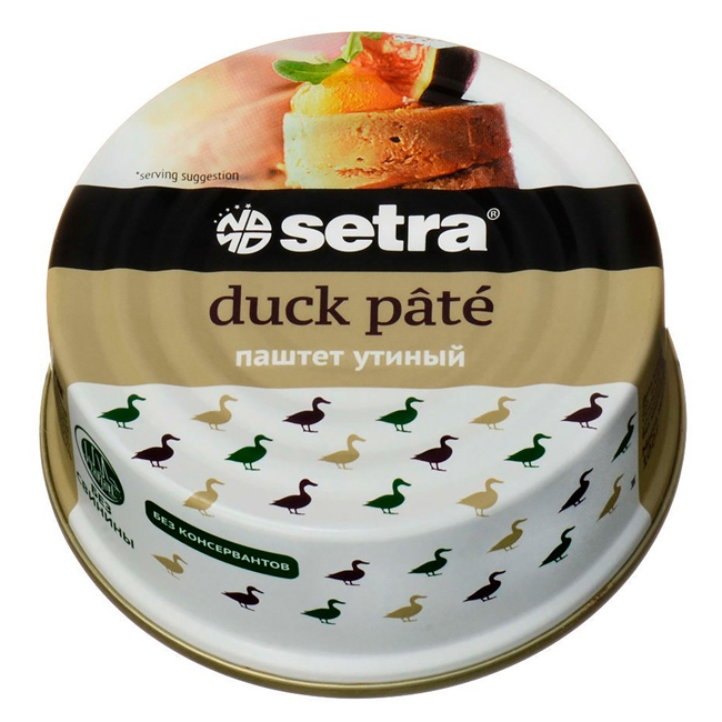 Паштет утиный 100 г Setra