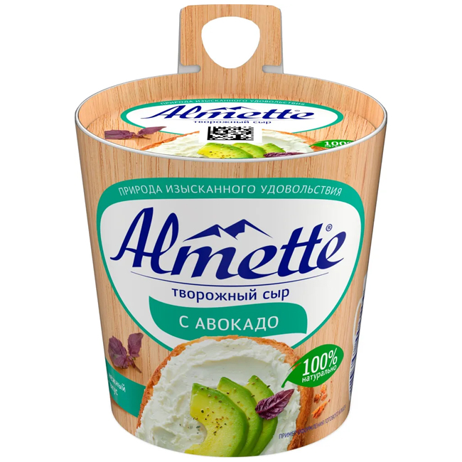 Сыр творожный с авокадо 150 г(срок годн.14.01) Almette