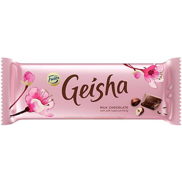 Молочный шоколад GEISHA с тертым орехом 100 г Fazer