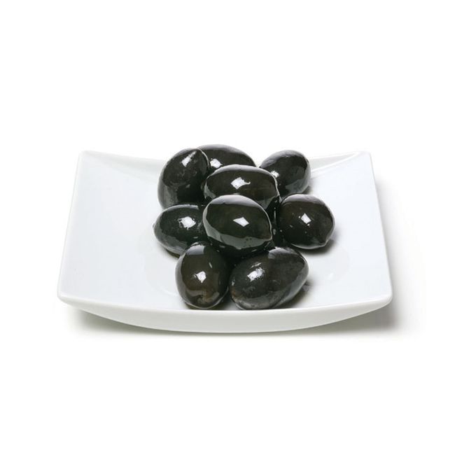 Оливки чёрные (маслины) с косточкой (весовые) Mylos Plus