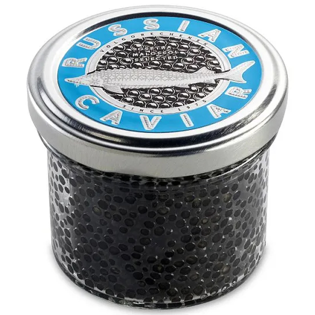 Чёрная осетровая икра сорта Selected 100 г RUSSIAN CAVIAR