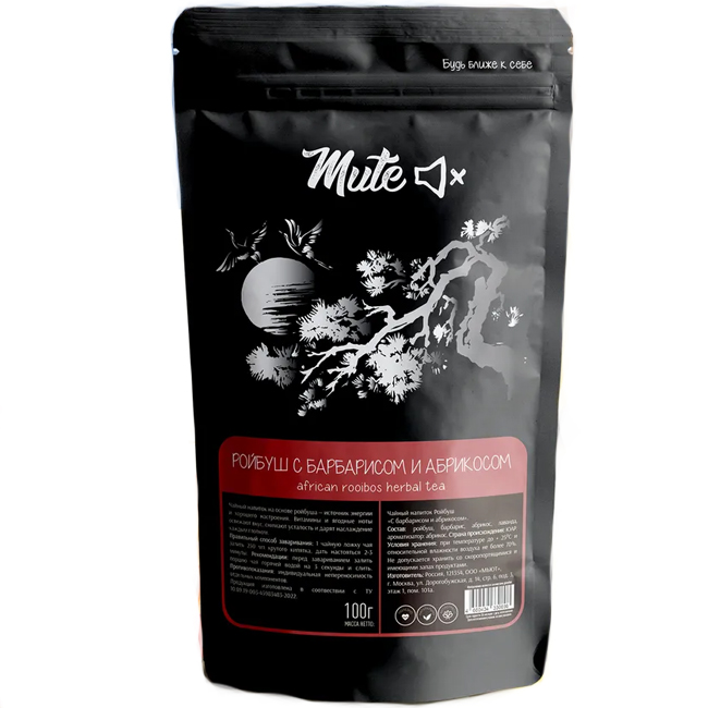 Чай Ройбуш с барбарисом и абрикосом 100 г Mute