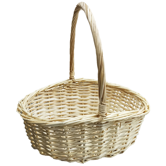 Корзина овальная 40 х 30 см (большая) натурального цвета