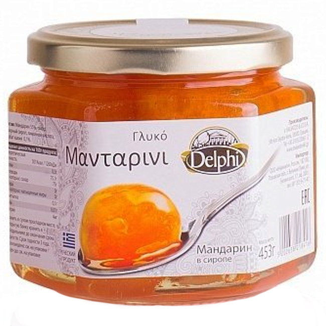 Мандарин в сиропе 453 г (срок годн.10.04) Delphi