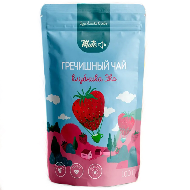 Чай Гречишный “Клубничный” 100 г Mute