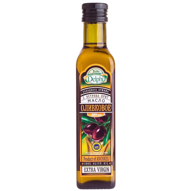 Масло оливковое нерафинированное 250 мл Delphi