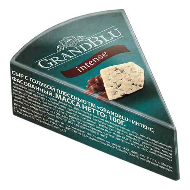 Сыр Интенс 100 г(срок годн.09.12)  GrandBlu