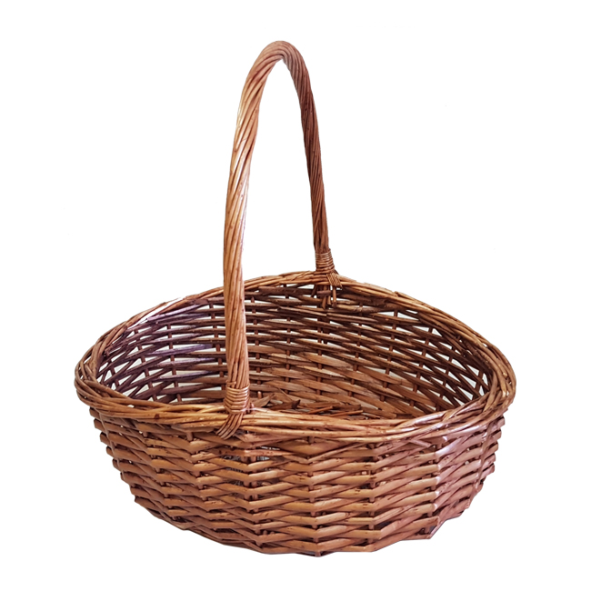 Корзина овальная 34 х 25 см (средняя) коричневая