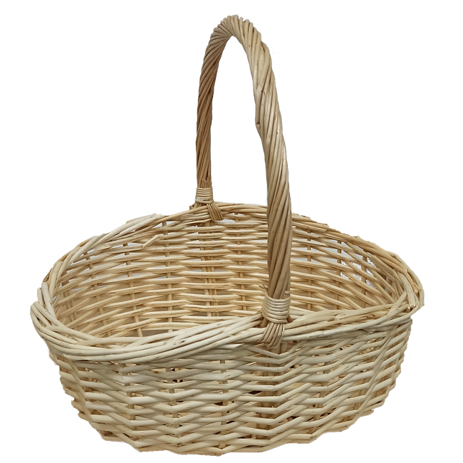 Корзина овальная 34 х 25 см (средняя) натурального цвета