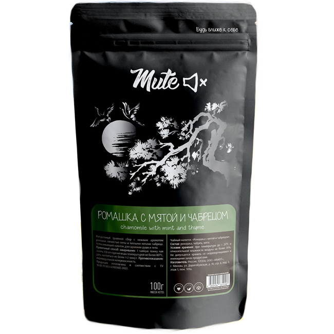 Чайный напиток “Ромашка с мятой и чабрецом” 100 г Mute