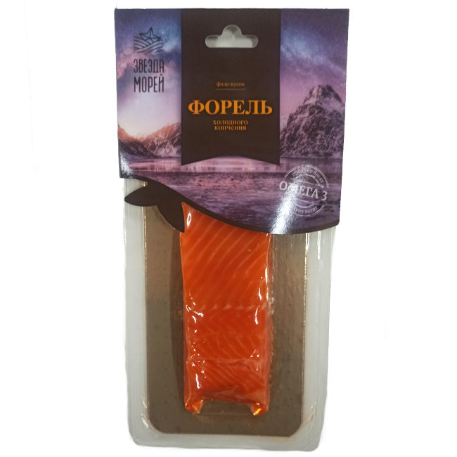Филе форели холодного копчения 150 г(срок годн.15.12) Звезда морей