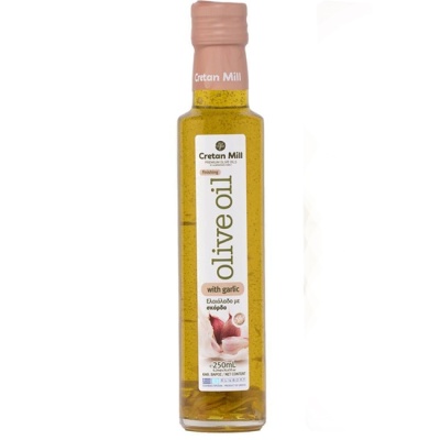 Масло оливковое нерафинированное с чесноком 250 мл Cretan Mill