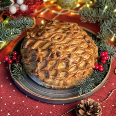 ПРЕДЗАКАЗ - Курник с бедром на гриле,  грибами и картофелем 1400 г