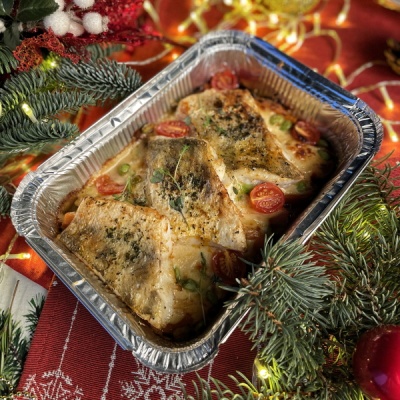 ПРЕДЗАКАЗ - Филе судака с бататом с эдамаме и пармиджано 1115г п/ф для запекания