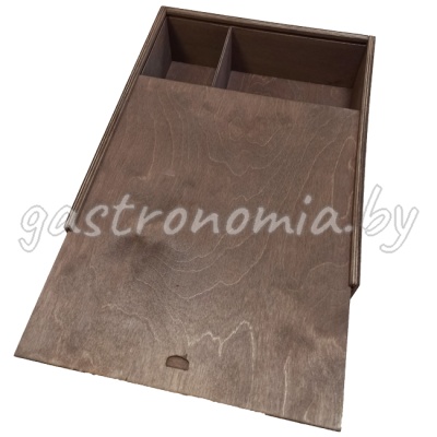 Ящик подарочный с крышкой, 30 х 35 х 9,5 см деревянный