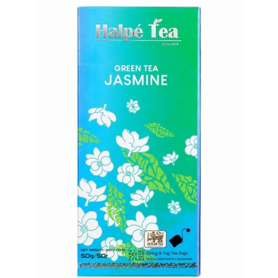 Чай зеленый со вкусом жасмина (пакетированный) 25 х 2 г Halpe Tea