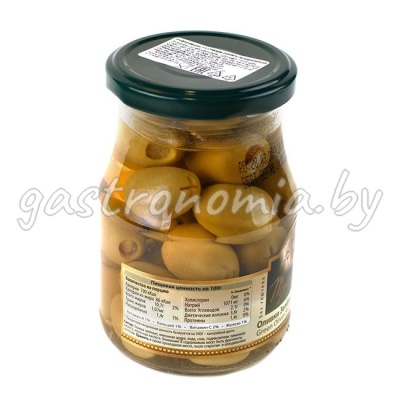 Оливки зелёные с лимоном 360 г Mylos plus