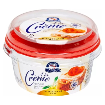 Сыр мягкий А ла Креме Итальянский микс 150 г  Млекара Шабац 