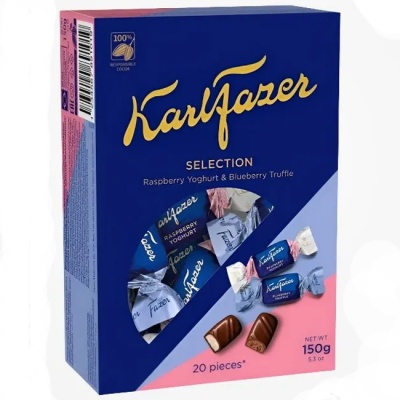 Набор конфет с трюфельной начинкой и черникой 150 г Karl Fazer