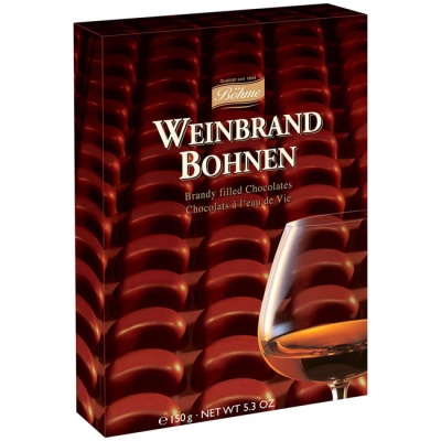 Набор шоколадных конфет Weinbrand Bohnen c бренди 150 г Bohme