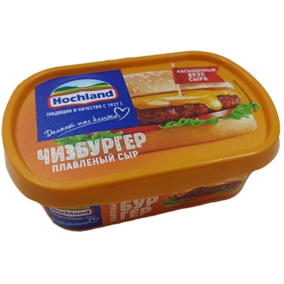 Сыр плавленый Чизбургер (ванночка) 200 г(срок годн.10.05)  Hochland