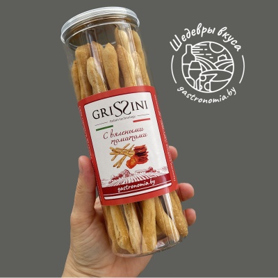 Гриссини с вялеными томатами 140 г Шедевры вкуса