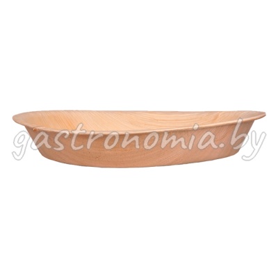Глубокая круглая тарелка 25 см из пальмовых листьев