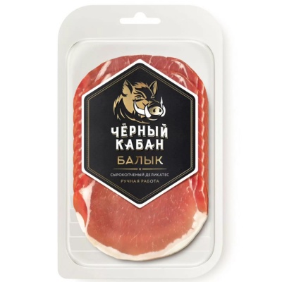 Балык сырокопчёный (нарезка) 95 г  Чёрный кабан