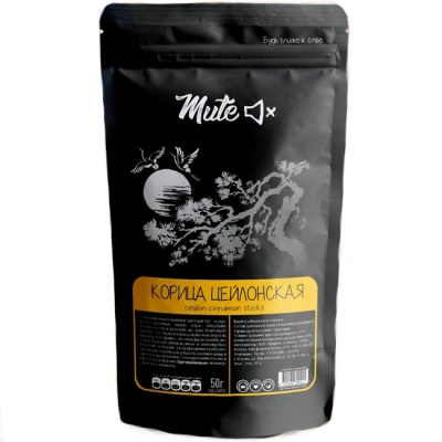 Корица цейлонская в палочках  50 г Mute