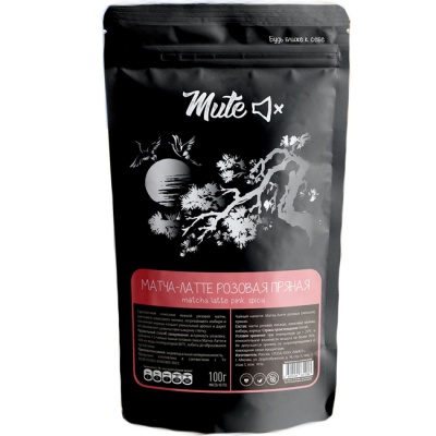 Чайный напиток Матча-латте розовая пряная 100 г Mute