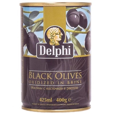 Маслины с косточкой Superior 400 г Delphi