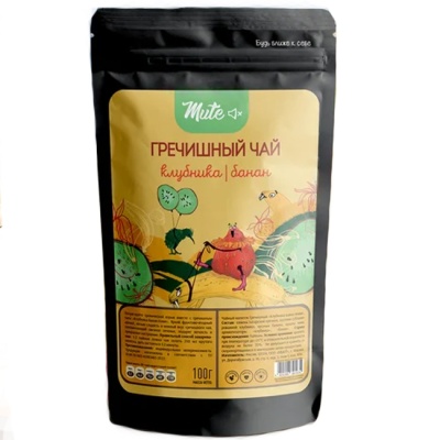 Чай Гречишный “Клубника-Банан-Киви” 100 г Mute