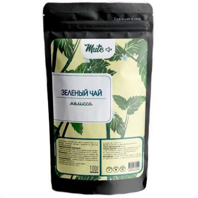 Зелёный чай с мелиссой 100 г Mute