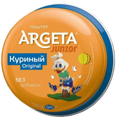 Паштет куриный JUNIOR 95 г ARGETA