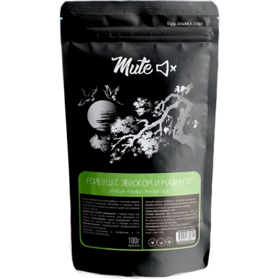 Чай Ройбуш с яблоком и малиной 100 г Mute