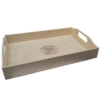 Поднос фанерный Шедевры вкуса 350х250х60