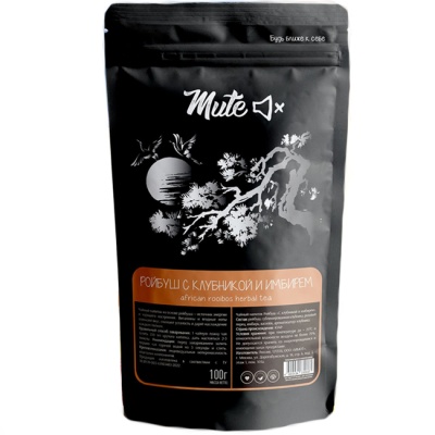 Чай Ройбуш с клубникоу и имбирем 100 г Mute