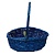 Корзина овальная 29 х 20 см (малая) синяя
